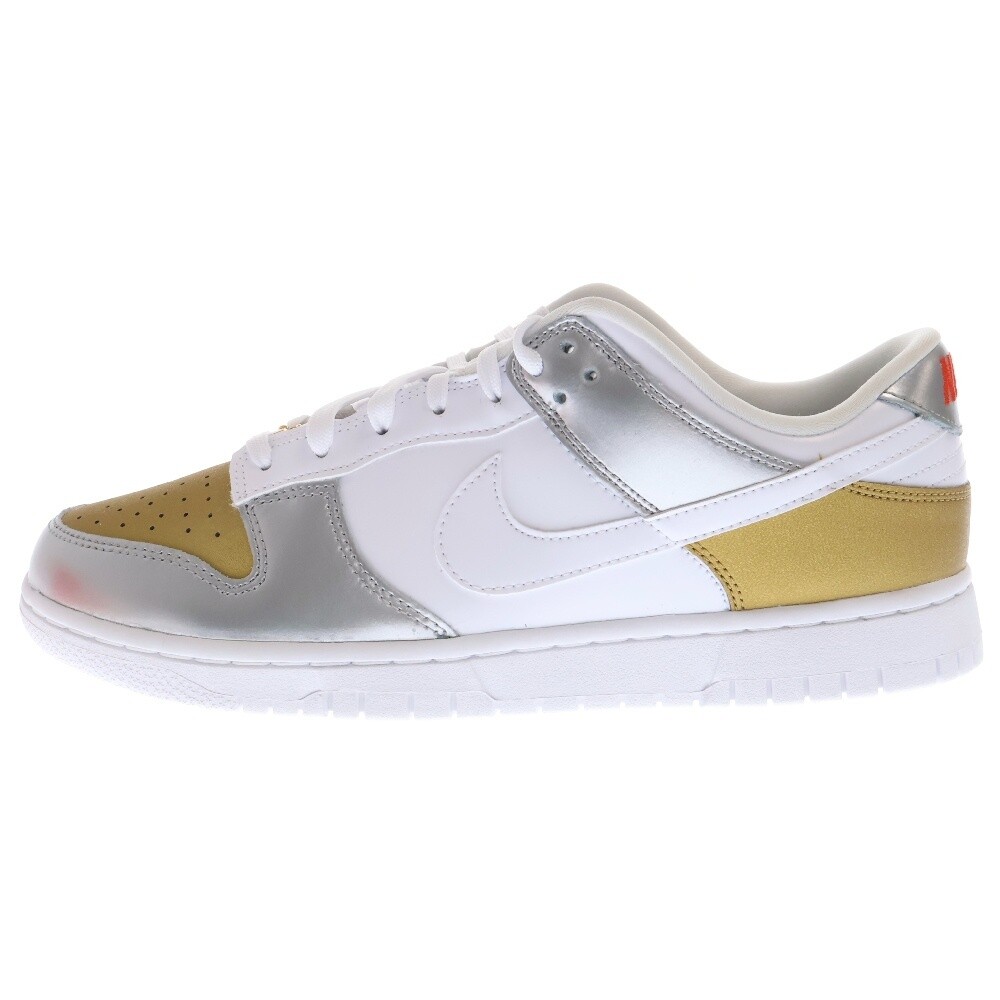 NIKE Men 10.5US   W Dunk Low Heirloom Women'S Cut Sneakers Gold/Silver Us11.5 Dh