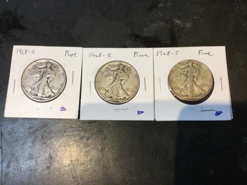 1928-S Walking liberty Half in fine