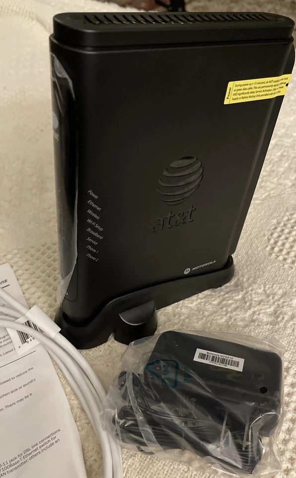 New! Motorola NVG510 WiFi 4-Port DSL Modem Wireless Router - Image 2 of 4