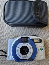 Nintendo 64 35mm Compact Point and Shoot Focus Free Camera and Case - Untested