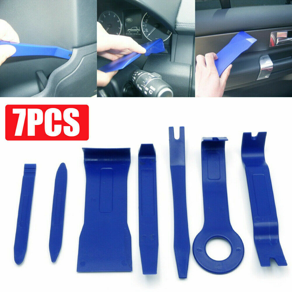Car Door Clip Panel Trim Dash Radio Audio Removal Pry Tools Kit Accessories Blue