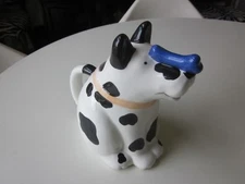 Coco Dowley Spotted Dog with a Blue Bone Pitcher