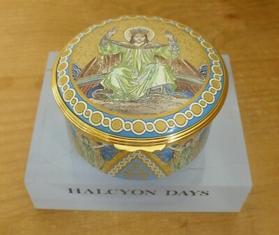 Halcyon Days Paulskathedral Mosaiken - Händels ''''Messias'''' Emaille Spieluhr