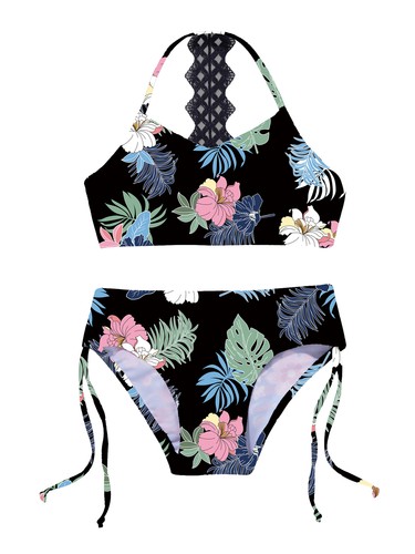 Kids Girls Bikini Swimsuits Swimwear Bathing Suits Tankini 2 Pieces Beachwear - Picture 45 of 51
