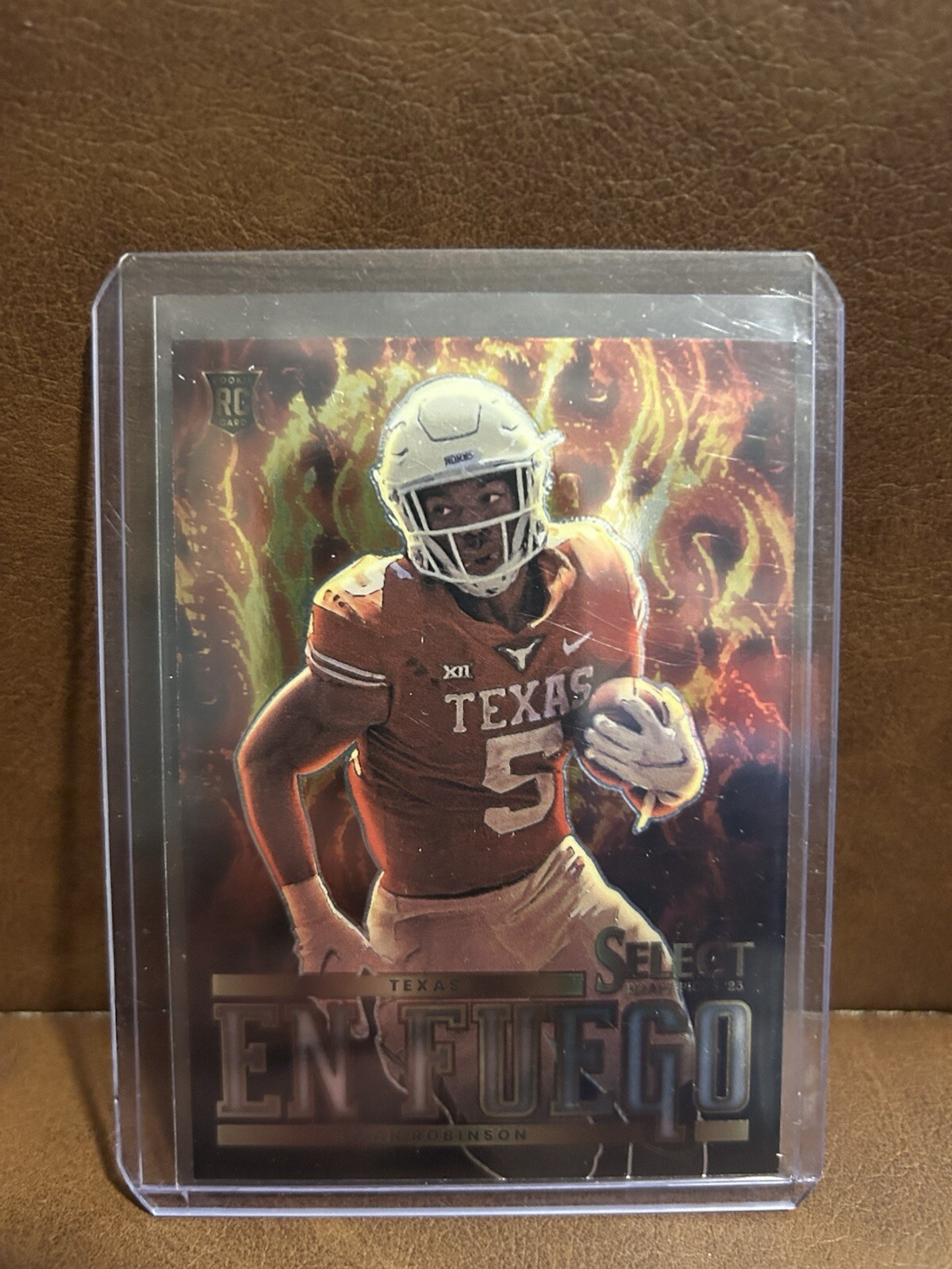 2023 Select Draft Picks Bijan Robinson En Fuego Insert No. EF-BR