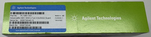 Colonne de protection Agilent AdvanceBio SEC 300A, 2,7 um, 4,6 x 50 mm, n° de pièce PL1580-1301 - Photo 1/3