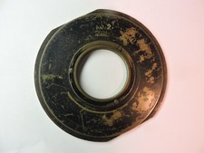 Antique 1800's No.2 Large Format Camera Brass Lens Threaded Flange Holder 40mm