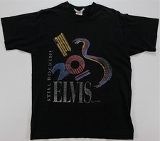 Rare VTG Elvis Presley Still Rockin 20th Annivesary 1997 Memorial T Shirt 90s M