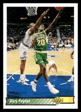 1992Upper Deck#158 Gary Payton Seattle SuperSonics Basketball Card