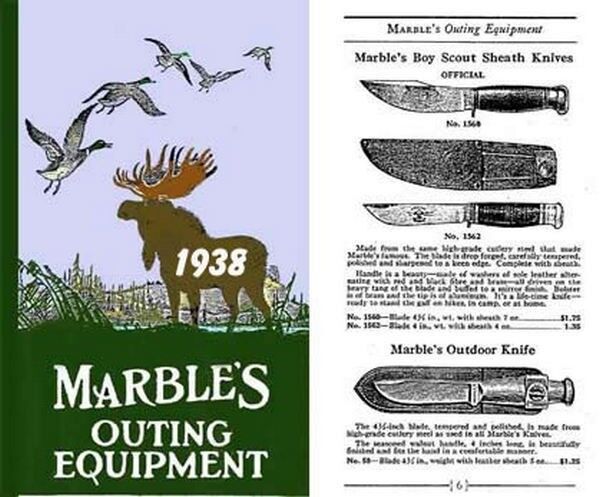 Marbles 1938 Outing & Gun Equipment Catalog