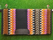 Western Show Horse Riding Handmade Saddle Pad Wool in 34 42