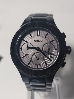 DKNY Chambers Ladies Black Watch NY2397 new battery see description