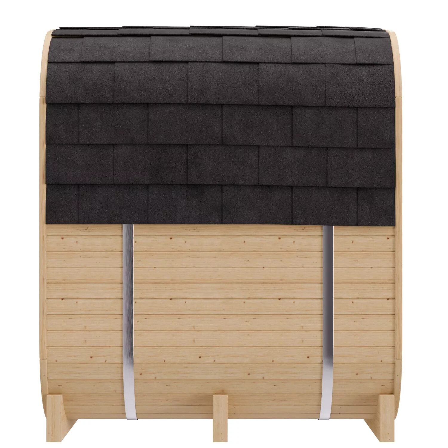 Dewello Outdoor Infrarot-Fasssauna RICHMOND 200x180x200