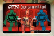 AMC Bows and Film Strip Seated in Theatre ( 2007 ) Gift Card ( $0 )