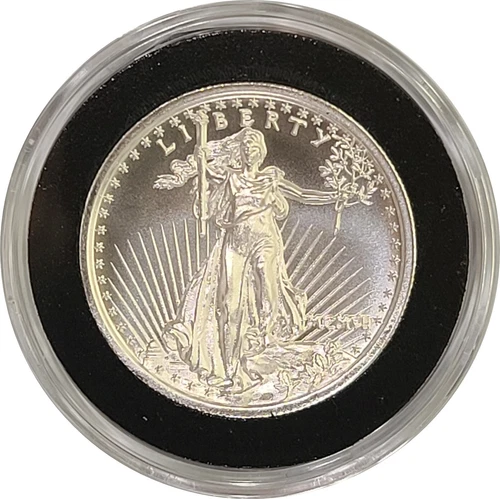 Saint Gaudens Ultra High Relief Tribute 1 Troy oz .999 Silver Proof-Like Gem BU