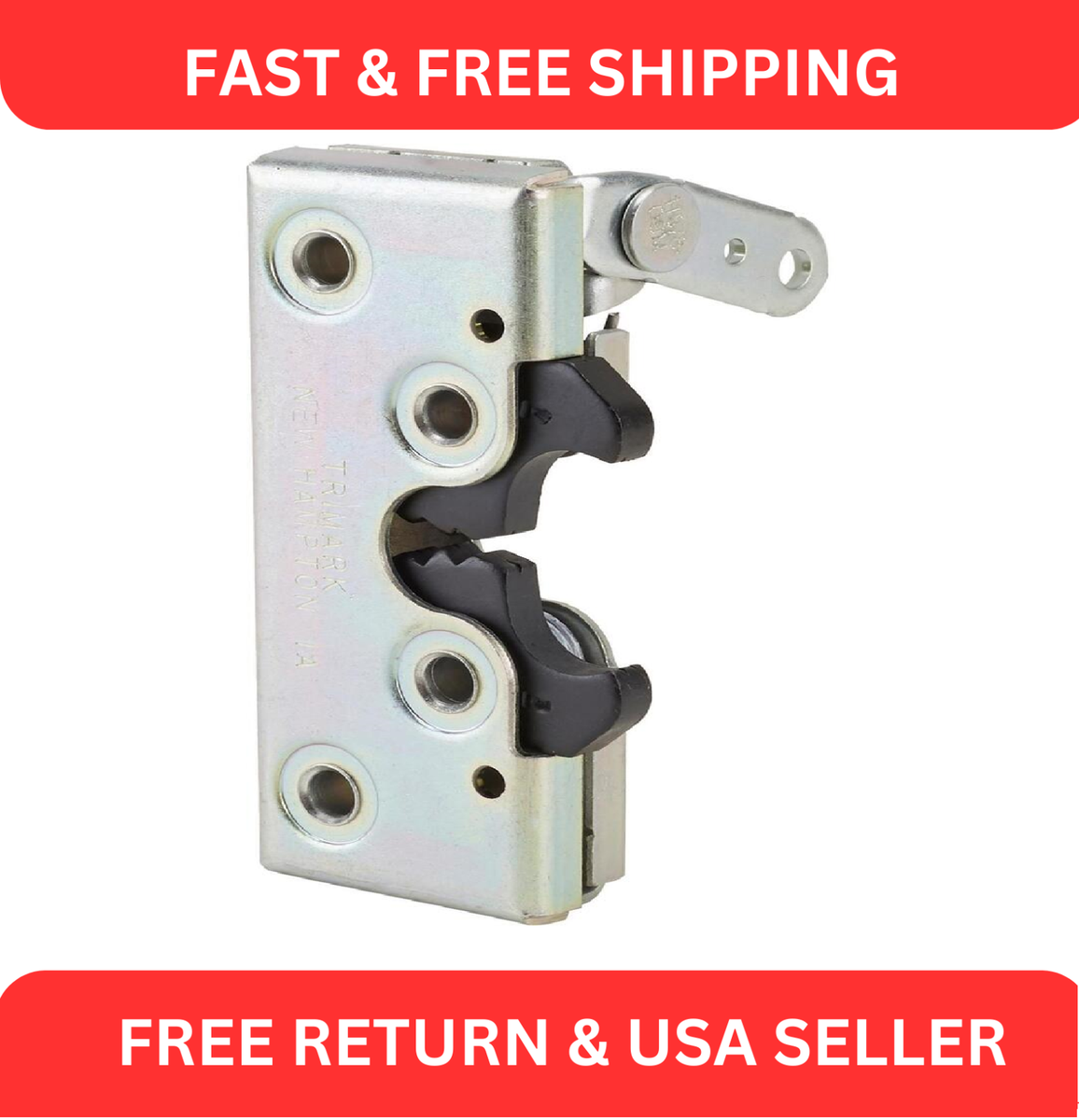 Bear Jaw Door Latch Release - Black Handle With 96" Cable For Interior Door Opening