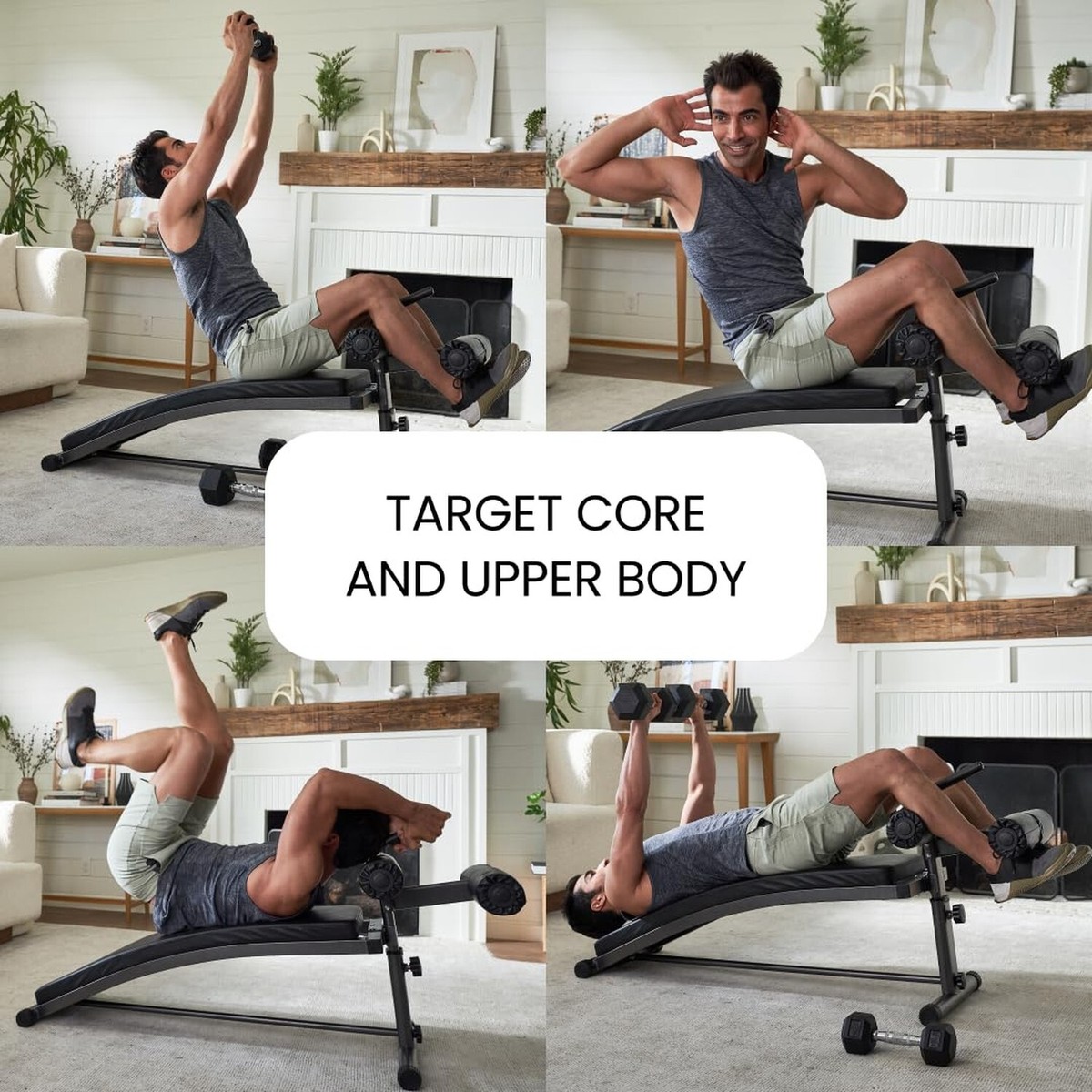 Decline Bench Crunch Board Exercises Graspwind Sit Up Bench Board