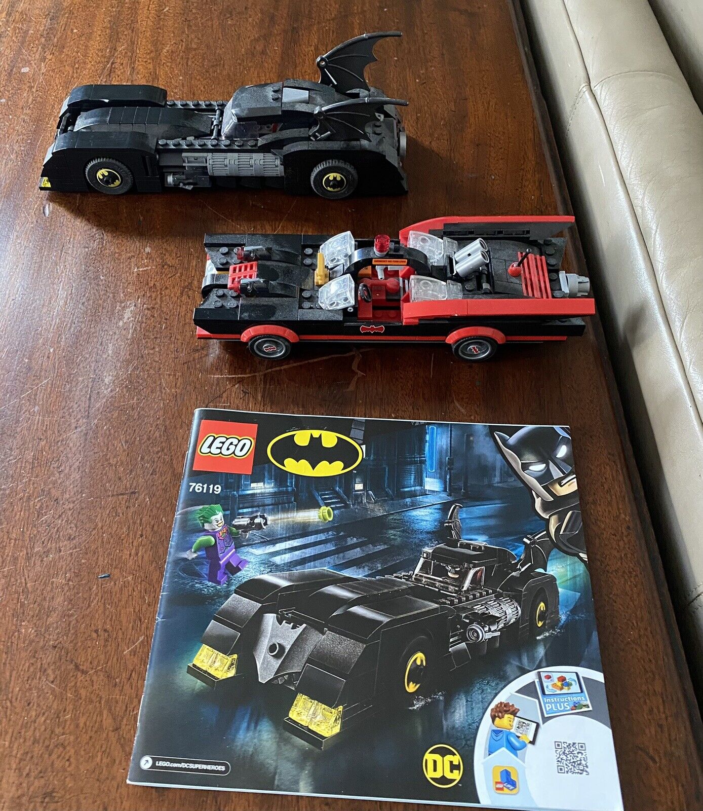 Lego Batmobile from Batman Batcave Classic TV 76052 AND Batmobile 76119 Set Of | eBay