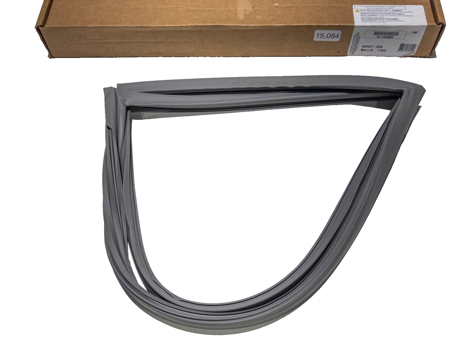 Whirlpool W11456682 Refrigerator Door Seal Replacement Gasket-image