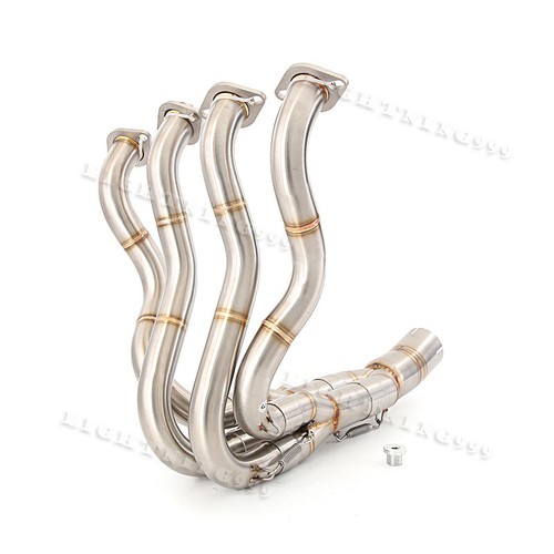 Tubo de escape de cabezal de enlace delantero para moto Kawasaki Ninja ZX6R 636 2009-2022 - Imagen 7 de 11