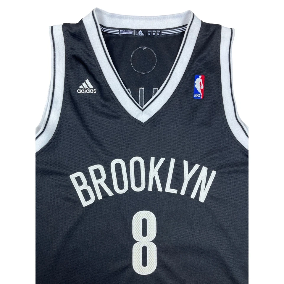Camiseta Adidas Deron Williams #8 Negra Brooklyn Nets Baloncesto NBA Talla M Foto 3 de 4