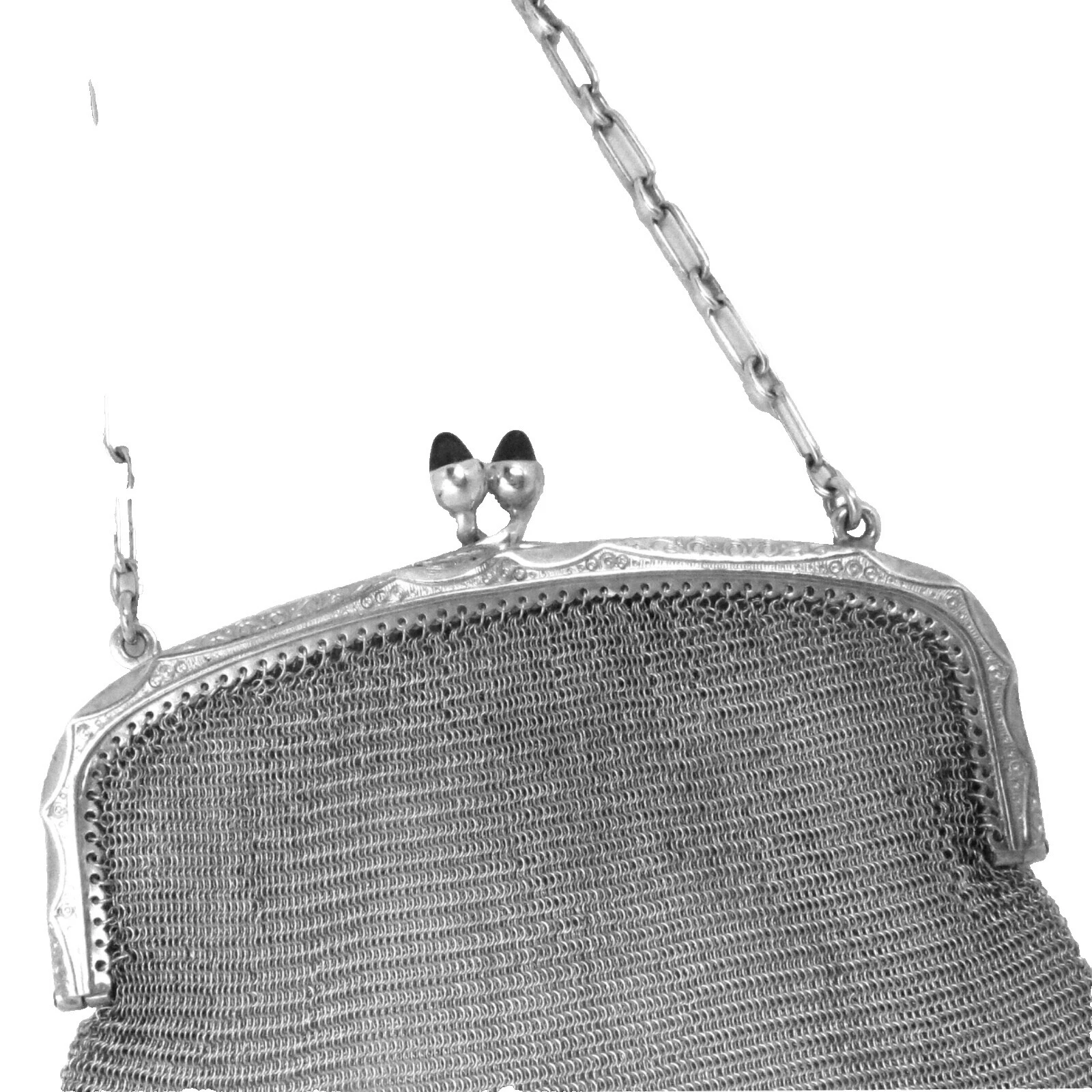 Silver 1920s década Accesorios Vintage