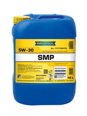 RAVENOL SMP SAE 5W-30 Motoröl 20 Liter (2x10L) Synthetisch Clean Synto 