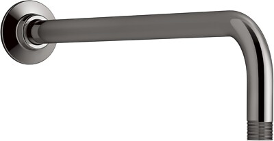 KOHLER K-10124-TT RIGHT ANGLE RAINHEAD SHOWER ARM AND FLANGE VIBRANT TITANIUM