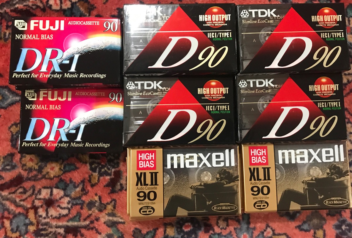 Lot 30 New Maxell UD XL II 90 & TDK D90 & FUJI DR-1 Cassette Tapes