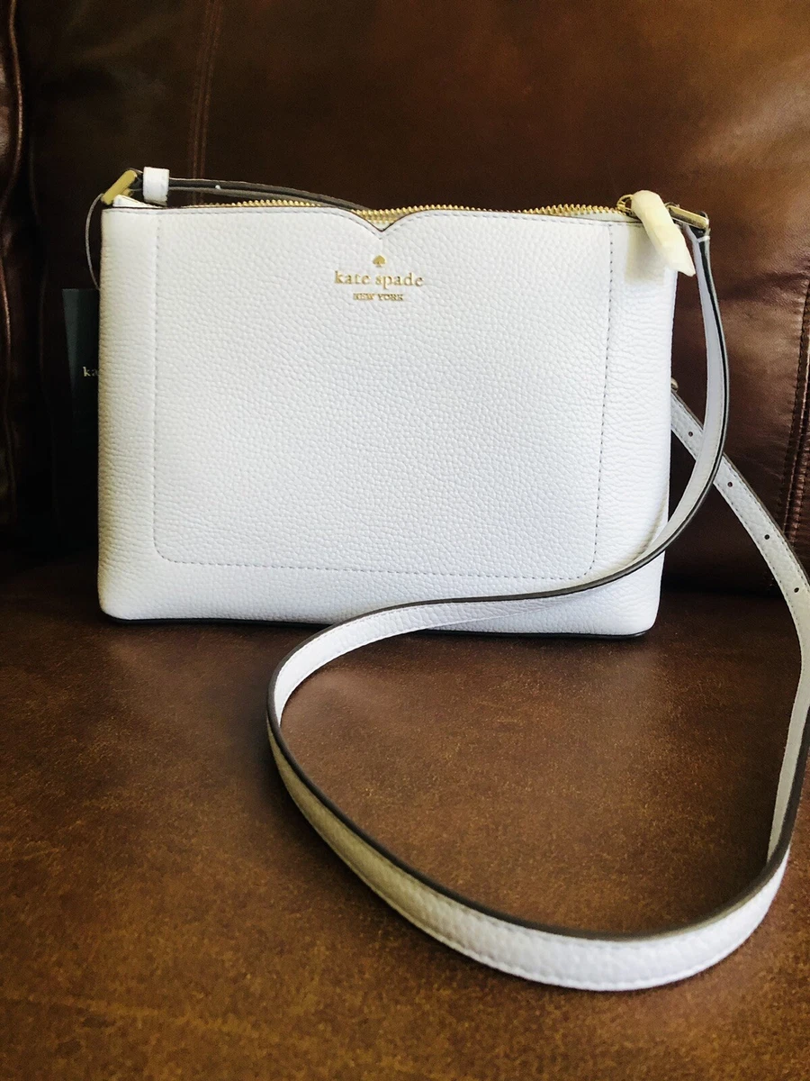 Kate Spade Pebble Leather Harlow Crossbody Bag Color Taro Milk