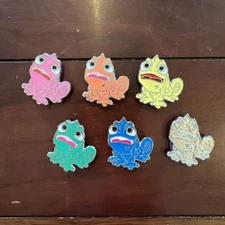 Set of Six Pascal Tangled Scrapped Pin Magnets NOT PINS