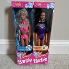 Vintage Mattel Sun Jewel Barbie & Kira Dolls Blonde Black Hair 10953 10956 Boxed