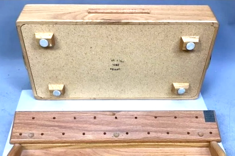 Banc bois métal BAU BATEAU avec dossier - Made In France