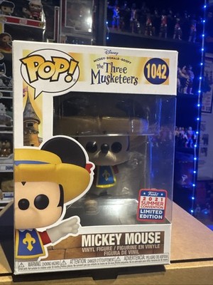 Funko Pop Disney The Three Musketeers Mickey Mouse 2021 SDCC Exclusive #1042