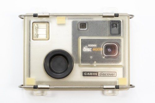 Kodak Disc 4000 Film Camera and Waterproof Cover USA Retro Vintage Untested EUC