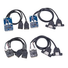 M.2 Wifi KEY A E to Double USB2.0 Cable Mini PCIe to USB for Speed Data Transfer