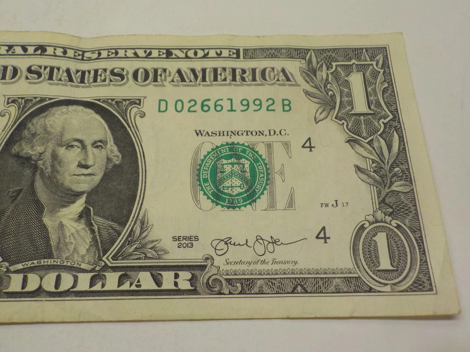 26 JUN, 1992, BIRTHDAY NOTE D 02661992 B 1$ Dollar Bill - Image 2 of 4