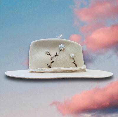 Flower Design Western Hat 57cm Inspired In Nick Fouquet | eBay display picture 2