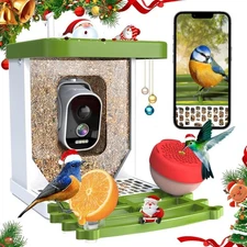 "Bird Feeder with Camera, Outdoor Smart Bird Feeder with AI Identify,Solar Power
