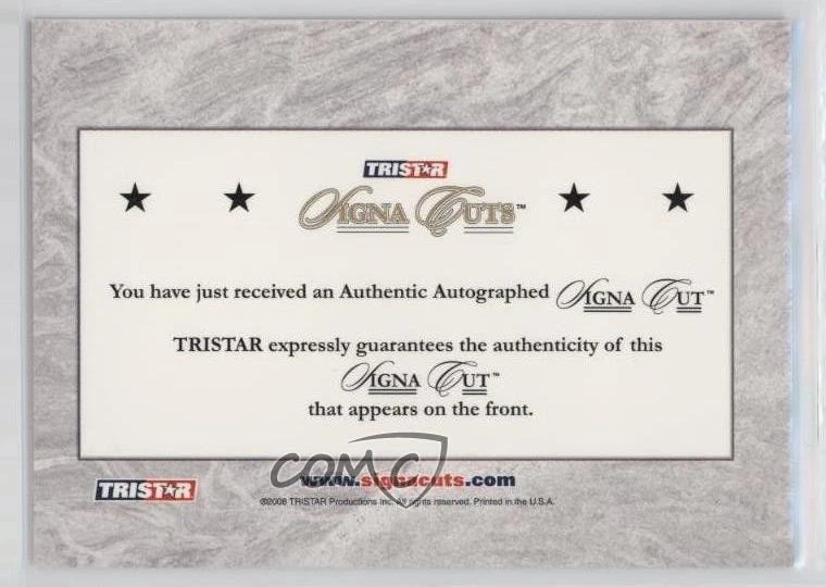 2008 TRISTAR Signa Cuts Cut Auto Hidden Treasures Blue /12 Koby Clemens Auto - Image 2 of 2