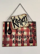 Classic Farmhouse Metal Sign Country Home Kitchen and Dining Decor