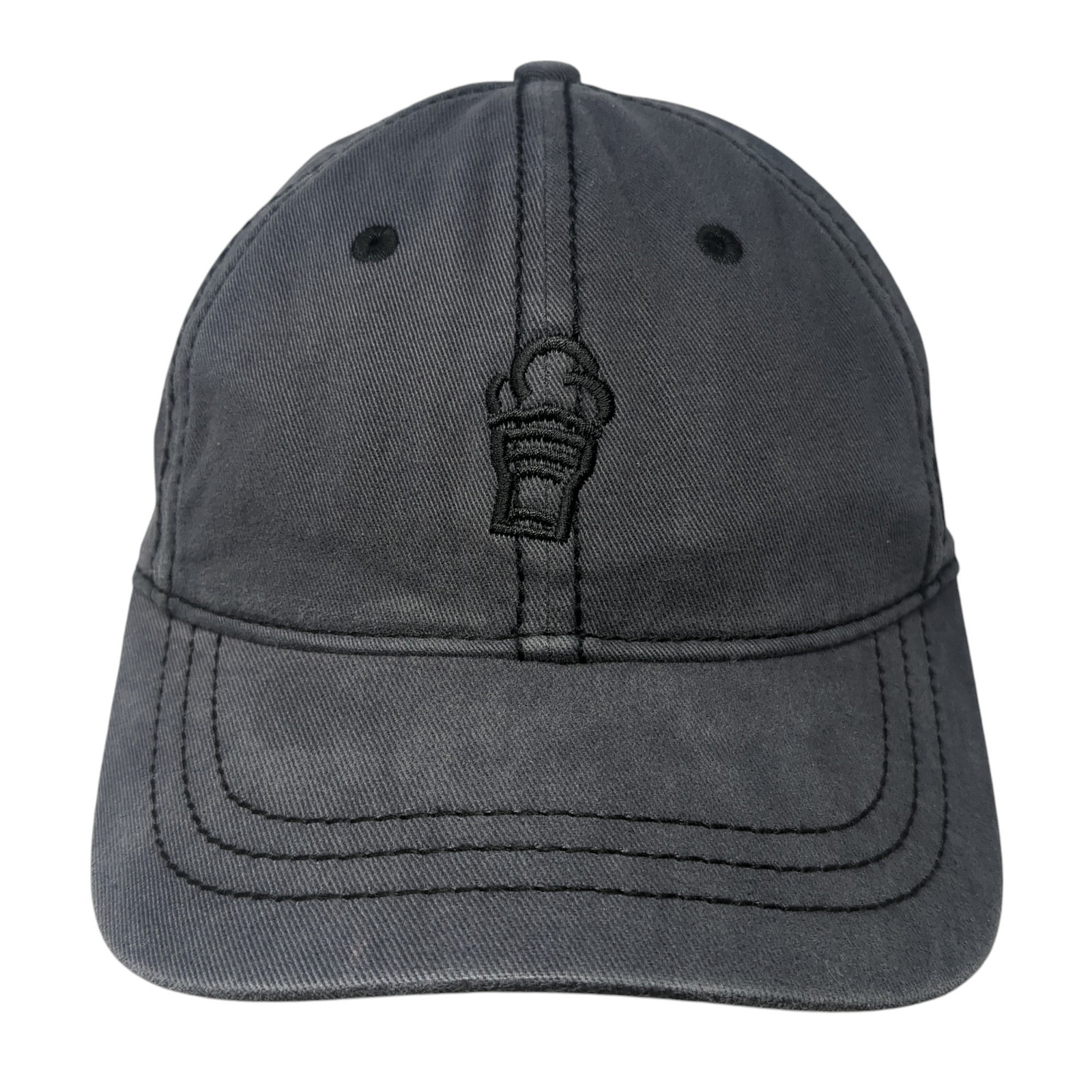 District Slideback Hat Gray One Size Embroidered … - image 1