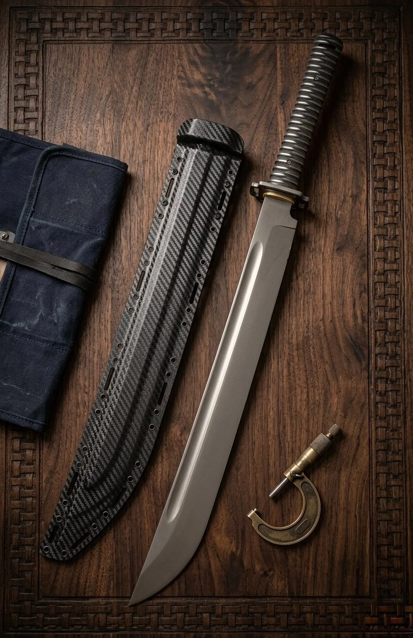 Custom Handmade Tactical Katana Sword Carbon Steel Blade Hunting | Camping Sword
Opens in a new wind