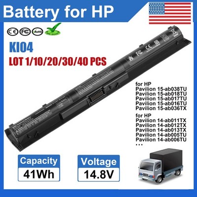  LOT KI04 K104 Battery for HP Pavilion 14/15/17-AB000 800009-421 800049-001 NEW