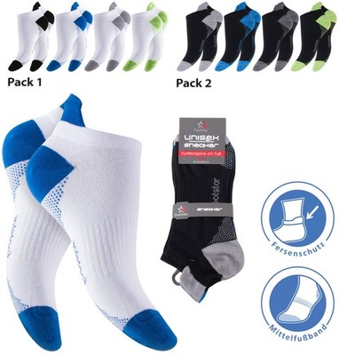 4/8/12/16 Paar Unisex Sneaker Socken schwarz oder weiß Baumwolle 35-46 93700 A.
