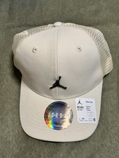 Jordan Kids Light Brown Mesh Adjustable Trucker Hat Size 8-20