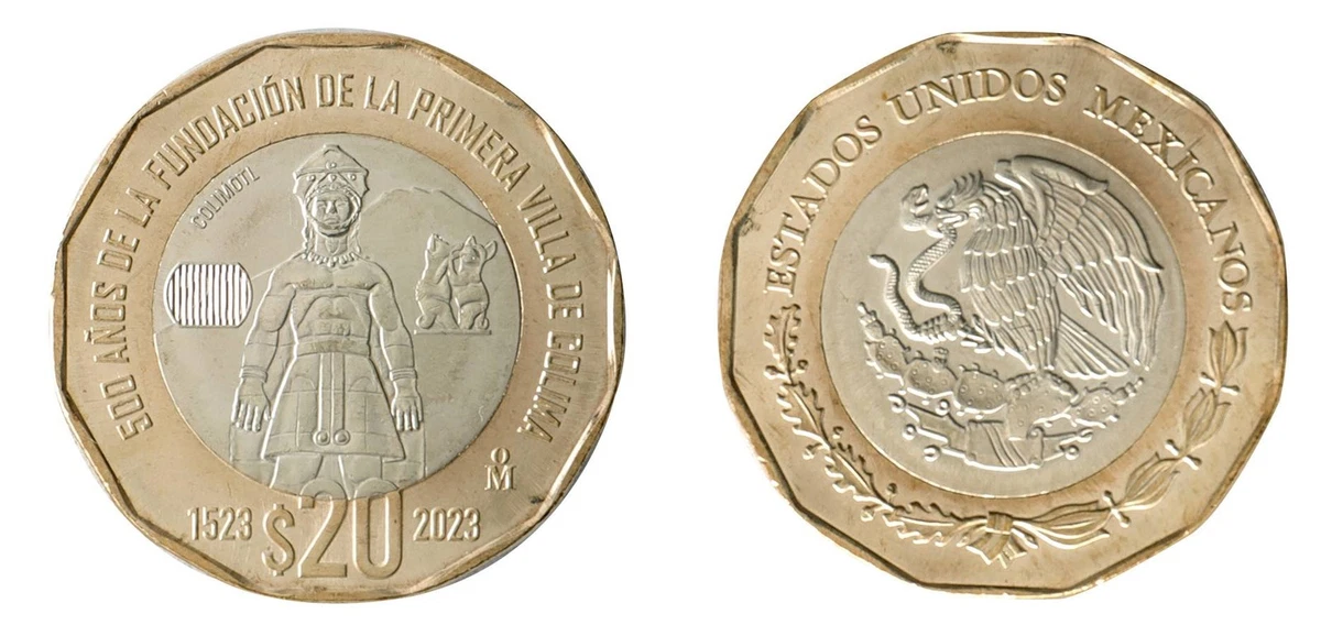 メキシコ銀行創立80周年 記念 20ペソ 2005年 20 Pesos Ungraded