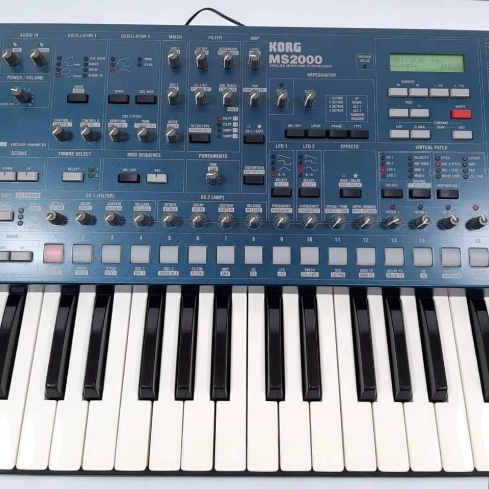 KORG MS2000 Virtual Analog Modeling Synthesizer w/ power supply USED from JAPAN - Image 3 of 4