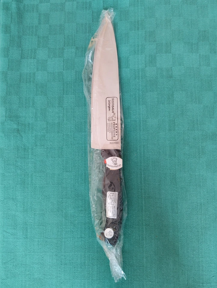 Messer Kochmesser Rosenbaum Solingen ca. 35cm Edelstahl rostfrei handgearbeitet - Bild 4 von 4