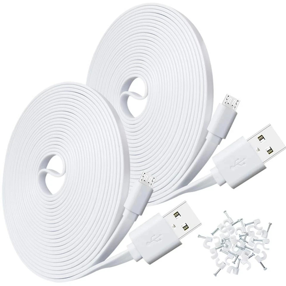 2-Pack 10FT USB Power Extension Cable for Wyze Cam,WyzeCam Pan,YI Home...